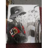 A 20TH CENTURY ILLUSTRATION OF A POLITICAL NAZI SCENE