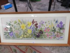 A FRAMED AND GLAZED BOTANICAL WATERCOLOUR SIGNED LOWER LEFT GRACE HUMBER 1978