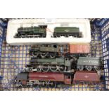 FOUR x 00 GAUGE STEAM LOCOMOTIVES - CITY OF NOTTINGHAM 4-6-2 WITH TENDER, KNELLER HALL 4-6-0 WITH