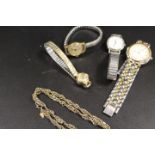 A SMALL COLLECTION OF ASSORTED WRISTWATCHES ETC