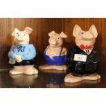 THREE NAT WEST PIGGY BANKS