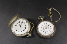TWO TURKISH STYLE POCKET WATCHES A/F