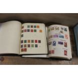 TWO ALBUMS OF WORLDWIDE STAMPS CONTAINING 19TH CENTURY AND EARLY EXAMPLES ETC