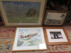 A LARGE QUANTITY OF FRAMED AND GLAZED ASSORTED PICTURES AND PRINTS