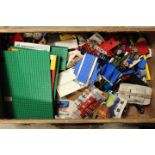 A VINTAGE CASE CONTAINING LEGO AND OTHER TOYS