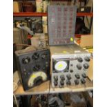 A MILITARY OSCILLOSCOPE CT 436, AVO ALL WAVE OSCILLATOR AND A NETWORK RESISTANCE BLOCK