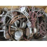 A LARGE SELECTION OF VINTAGE RADIO HEADPHONE PARTS