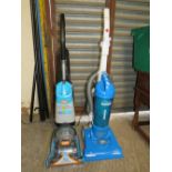 A HOOVER WHIRLWIND VACUUM CLEANER AND A VAX RAPIDE CARPET CLEANER