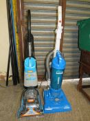 A HOOVER WHIRLWIND VACUUM CLEANER AND A VAX RAPIDE CARPET CLEANER