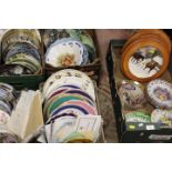 FIVE TRAYS OF ASSORTED COLLECTORS PLATES , CABINET PLATES ETC