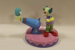 A LIMITED EDITION COALPORT MODEL OF THE SIMPSONS ENTITLED SIDE SHOW MEL GETS FIRED, NUMBER 1417 OF