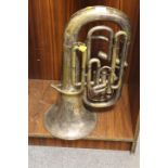 A VINTAGE TENOR HORN A/F