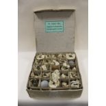 A BOXED TRAY OF GERMAN EARLY LIGHT BULBS