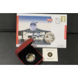 LAST FLIGHT OF CONCORDE SILVER PROOF COIN AND SILVER PROOF CANADIAN COIN