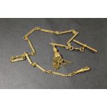 ANTIQUE ROLLED GOLD LADIES ALBERTINA WATCH CHAIN