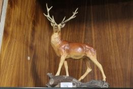 A BESWICK MODEL OF A STAG MARKED AS A SECOND