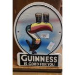 ***A CIRCULAR GUINNESS TOUCAN SIGN**