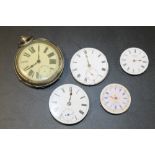 GENTS ANTIQUE POCKET WATCH AND POCKET WATCH MOVEMENTS