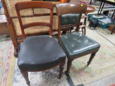 TWO ANTIQUE MAHOGANY CHAIRS