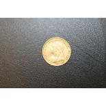 A LATE VICTORIAN HALF SOVEREIGN DATED 1901
