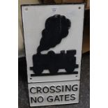 ***A LEVEL CROSSING TRAIN SIGN**