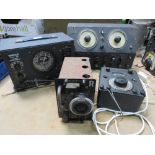FOUR VARIOUS VINTAGE ELECTRICAL TESTING EQUIPMENT ETC TO INCLUDE WINDSOR SIGNAL , GENERATOR,