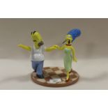 COALPORT MODEL OF THE SIMPSONS ENTITLED 'TWO TO TANGO' TS04