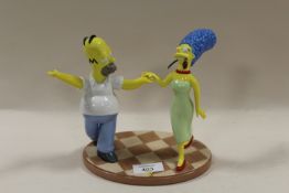 COALPORT MODEL OF THE SIMPSONS ENTITLED 'TWO TO TANGO' TS04