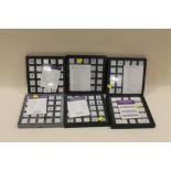SIX TRAYS OF GEM COLLECTOR GLOBAL GEM HUNTING SETS TO INCLUDE LARGE AND RARE GEMSTONES TO INCLUDE