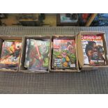 FOUR BOXES OF 2000AD JUDGE DREDD COMICS FROM MIXED ERAS TO INCLUDE 1992, 2007, 2013 ETC