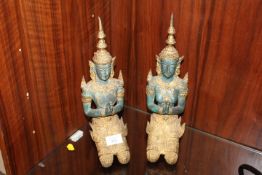 A PAIR OF INDONESIAN STYLE FIGURES