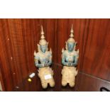 A PAIR OF INDONESIAN STYLE FIGURES