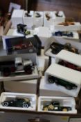 TWO TRAYS OF COLLECTABLE MODEL VINTAGE CARS