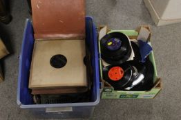 A SELECTION OF 78 RECORDS AND 7 INCH SINGLES A/F