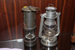 TWO VINTAGE MINERS LAMPS