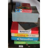 A QUANTITY OF VINTAGE GAMES TO INCLUDE MONOPOLY