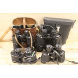 FOUR PAIR OF BINOCULARS