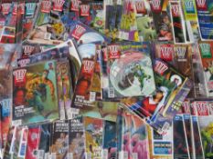 APPROXIMATELY 100 X 2000AD COMICS FEATURING JUDGE DREDD, FROM THE EARLY 1990S