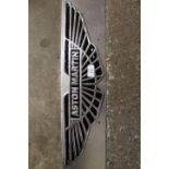 ***AN ALUMINIUM ASTON MARTIN PLAQUE**