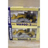 BOXED JOAL 1:50 SCALE KOMATSU WA900-3 LOADING SHOVEL TOGETHER WITH A BOXED JOAL 1:50 SCALE KOMATSU