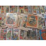 TWO BOXES OF 2000AD COMICS FEATURING JUDGE DREDD, EARLIEST DATE 21ST FEBRUARY 1981, WITH COMICS FROM