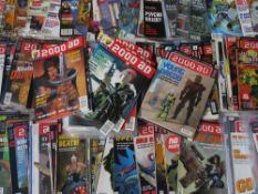 A TRAY OF 2000AD COMICS FEATURING SLAINE AND JUDGE DREDD