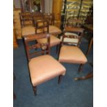 A SET OF SIX 19TH CENTURY MAHOGANY DINING CHAIRS