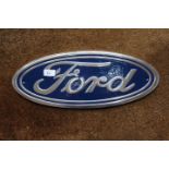 ***AN ALUMINIUM OVAL FORD PLAQUE**