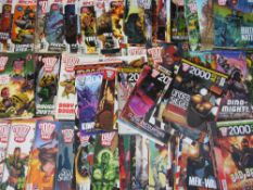 APPROXIMATELY 100 X 2000AD COMICS FEATURING JUDGE DREDD, ALL FROM THE 2000S, UNINTERRUPTED RUN OF