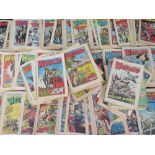 A BOX OF WARLORD COMICS FROM THE EARLY 1980'S, 1981 / 1982 / 1983 ETC