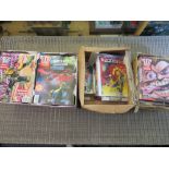 FOUR BOXES OF 2000AD JUDGE DREDD COMICS FROM MIXED ERAS TO INCLUDE 1992, 1995, 2018 ETC
