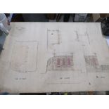 W/C ARCHITECTURAL DRAWING FOR THE NEW CHAPEL FARMWORTH TOGETHER WITH PHOTOGRAPHS - IN CABINET