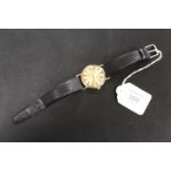 A ROTARY 17 JEWELS INCABLOC WRIST WATCH POSSIBLY 9 CARAT GOLD CASE (UNCHECKED )