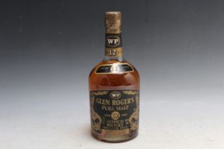 1 VINTAGE BOTTLE OF GLEN ROGER'S AGED 12 YEARS SCOTCH WHISKY WILLIAM PEEL